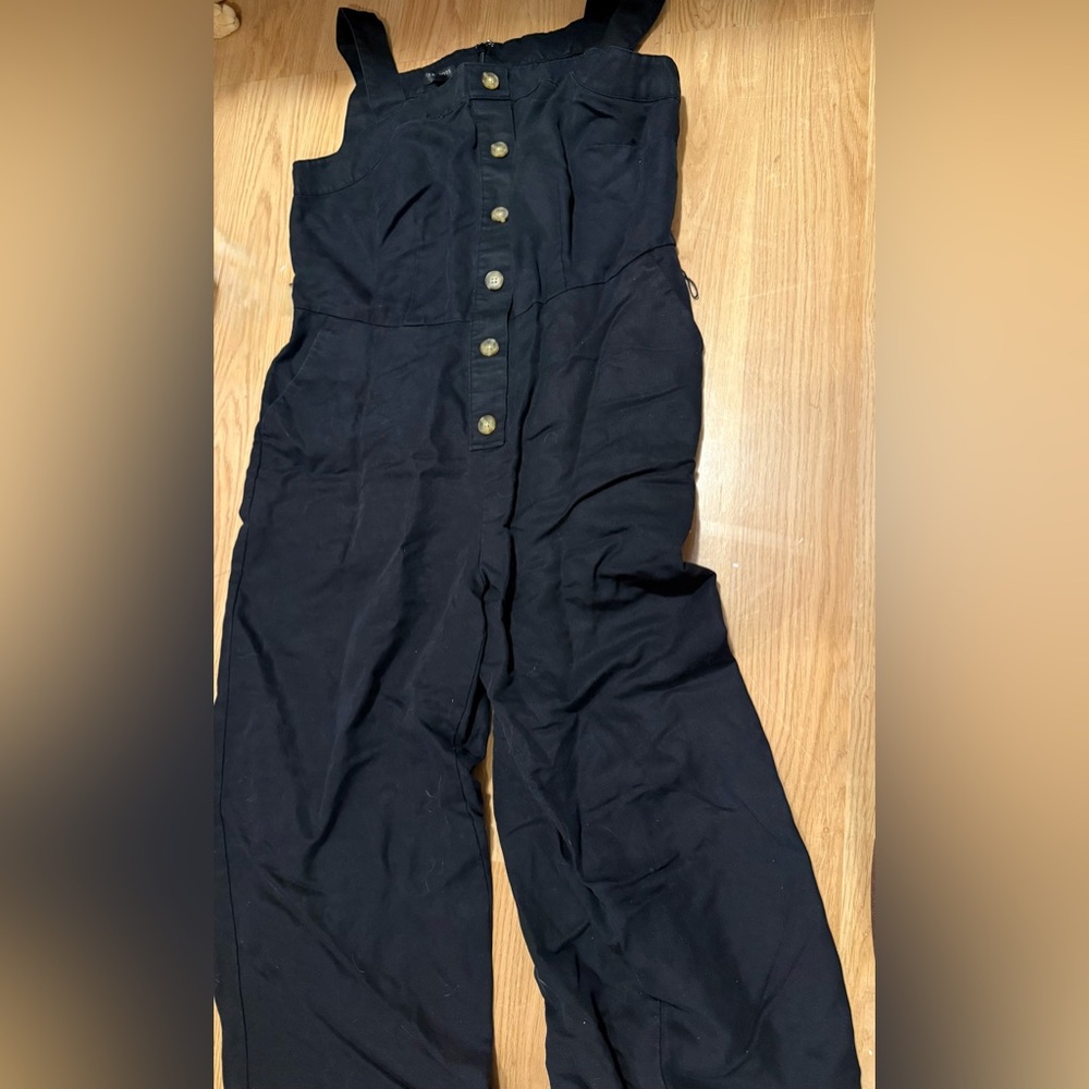 Black Button Jumpsuit
